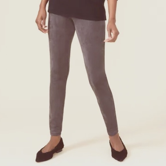 EUC Not Your Daughters Jeans NYDJ Faux Suede Legging Pants Size 2 Long 2L - Picture 1 of 7